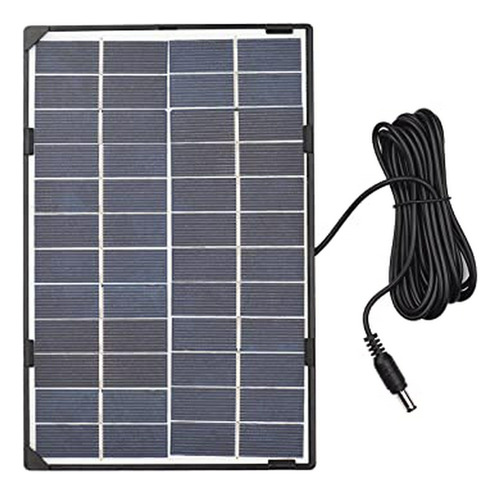 Irishom Panel Solar De 6 W 12 V Para Cámara De Seguridad Al 