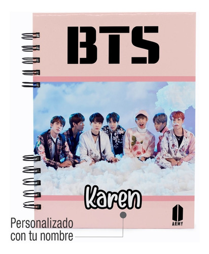 Cuaderno Agenda Bts K-pop Hojas Personalizadas Y Stickers | MercadoLibre