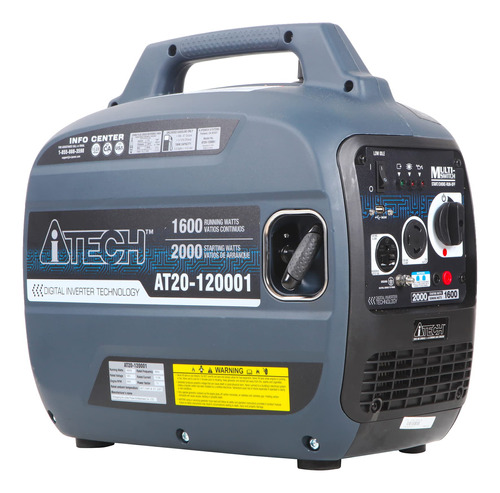 A-itech At20-120001 - Generador Inversor Portatil De 2000 W,