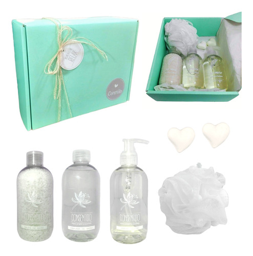 Set Kit Caja Regalo Mujer Box Zen Spa Jazmín Relax Aroma N25