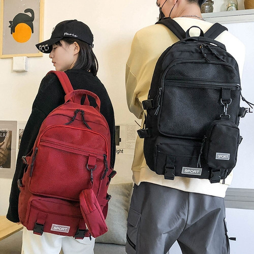 Mochila Bolso Mujer Sport Reforzada Viaje Bolsillos Grande