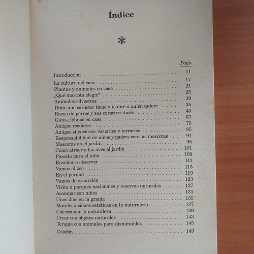 Libro Los Niños, Los Animales Y La Naturaleza Educación (Usado)