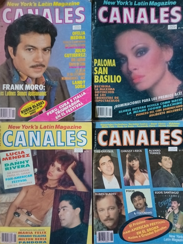 8 Revistas Canales New York Latin Magazine 1988 -90 Chismes