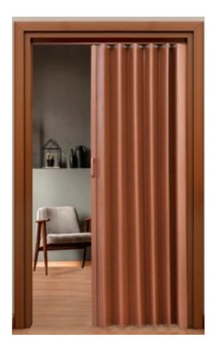 Puerta Plegable Acordeon Pvc Tivoli Caoba 120x200 Cm Hoggan