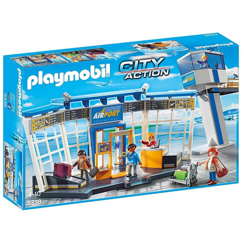 Playmobil Torre De Control Aeropuerto + Accesorios Original