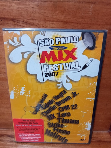 Dvd São Paulo Mix Festival 2007 Novo De Fabrica Original