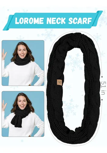 Invierno Gorro Bufanda Guantes, Cálido De Punto De Vell...