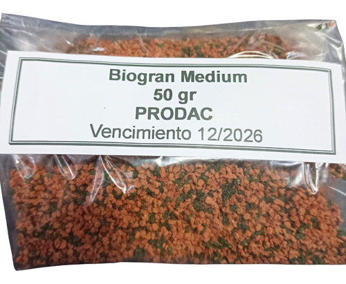 Alimento Biogran Medium 50 Gr Prodac Fraccionado Peces