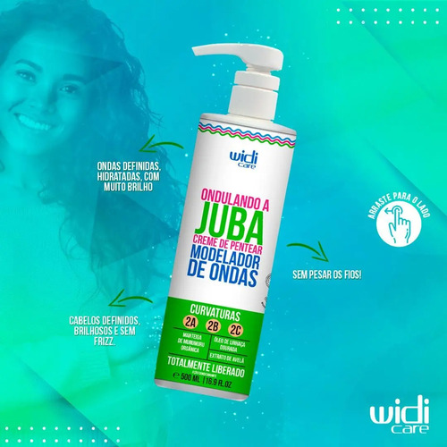 Shampoo Jubinha 300ml E Ondulando A Juba 500ml - Widi Care