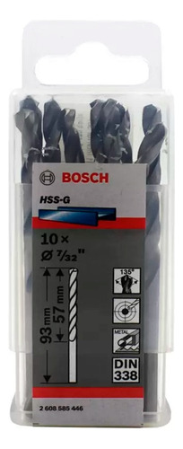 Bosch Broca Metal Hss-g X10u 5.6mm 7/32 