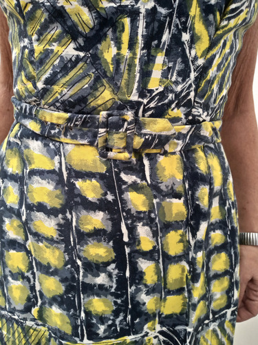 Vestido Vintage. Años 60.estilo Jackie. T.s.diseño Selvático (Usado)