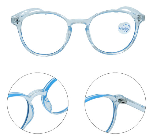 Gafas De Filtro De Luz Azul Para Niños, Anti Tensión De Ojos Color Azul Claro