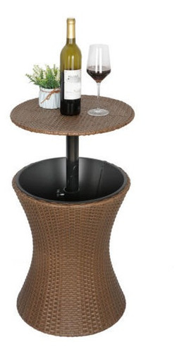 Cool Bar Rattan Wicker Ice Cooler Drink Deck Outdoor Pat Ggw