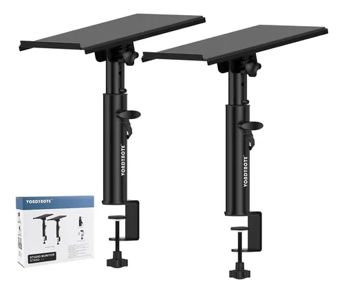 Par De Soportes De Monitores De Estudio De Escritorio Clamp
