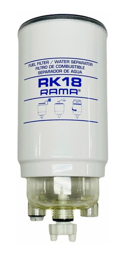 Rk18 Filtro De Combustible Separador De Agua Rama