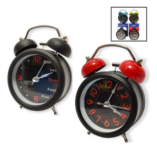 Reloj Despertador Vintage Analógico Campana X6 Mayorista