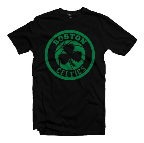 Playera Negra Boston Celtics 