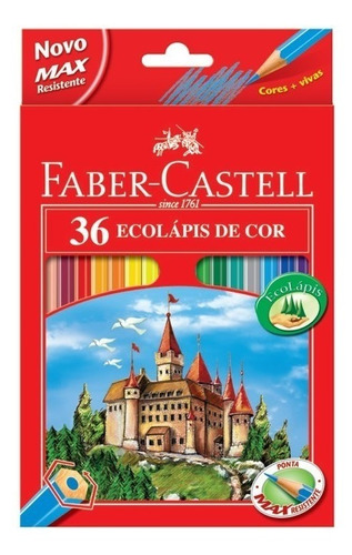 Lápices De Colores Faber Castell Ecolápiz Largos X 36
