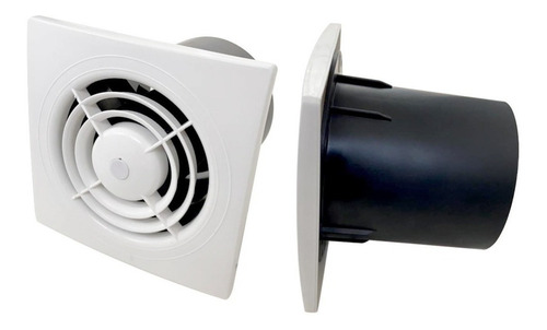 Imagen 8 de 10 de Extractor De Aire Baño Indoor Cocina Pared Vidrio 10cm 4 Pul