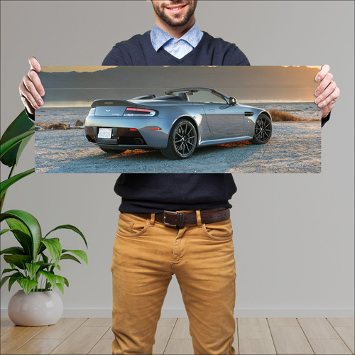 Cuadro 30x80cm Auto 2015 Aston Martin V12 Vantag 507