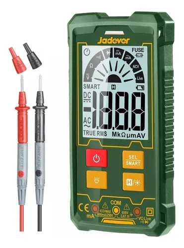 Tester Multimetro Digital 600v Inteligente Jadever