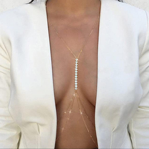 Sujetadores Cadena Cuerpo Cadena Ajustable Joyería De Moda