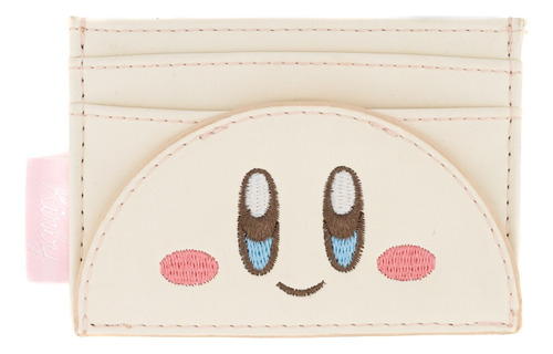 Tarjetero Kirby Nintendo Cartera Portatarjetas Color Crema