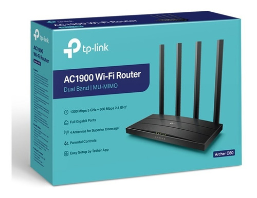 Tp-linkrouter Archer C80 De Doble Banda Ac1900