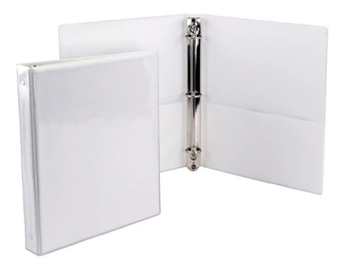 Folder Blanco Tamaño Carta 0.5  Pulgada Paq X10 Und