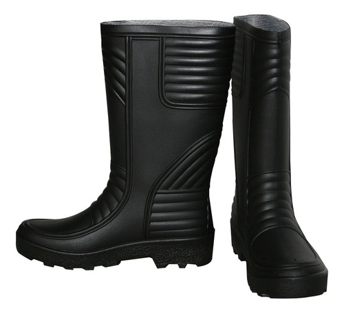 Imagen 2 de 9 de Botas Pvc Caña Larga Sin Puntera Supla, Negra Talla 45 Pc