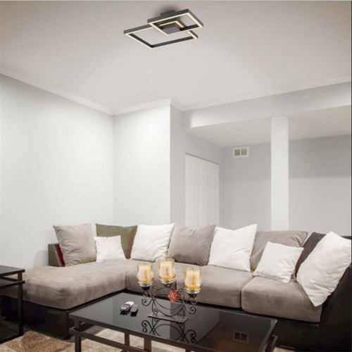 Plafon De Teto Led Moderno Com Luz Invertida