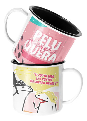 Taza Enlozada Lechera Peluquera Regalo Peluquera Profesion