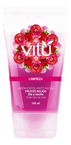 Jabón Exfoliante Frutos Rojos Vitu 150 Ml
