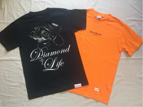 2 Playeras Adulto Talla S Diamond Supply Y 40s & Shorties