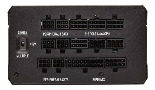 Imagen 2 de 2 de Fuente de poder para PC Corsair HX Series HX1200 1200W black 100V/240V