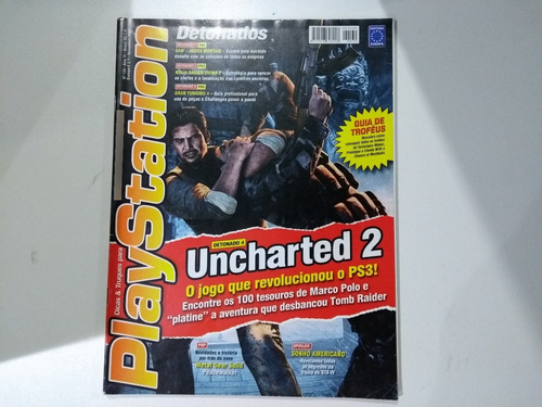 Revista Playstation Nº 130 Detonado Uncharted 2 E Saw