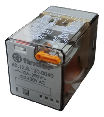 Relay Relé Encapsulado Finder 120 Vac, 8 Pines, 10 A 250v 