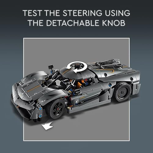 Lego Technic Koenigsegg Jesko Absolut Grey Hypercar, Juego D