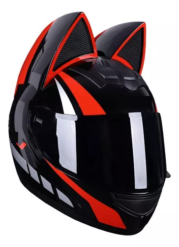 Headgear Seguridad Casco Moto Gato Cool Cara Completa Hombre