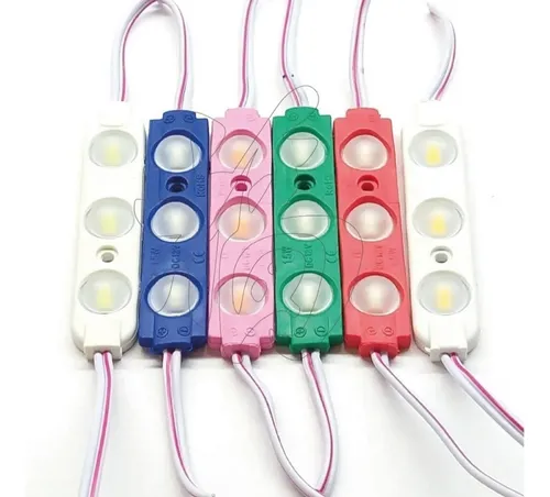1 Módulo 3 Led Lupa 1.5w Colores Luz Aviso Potencia Unicolor