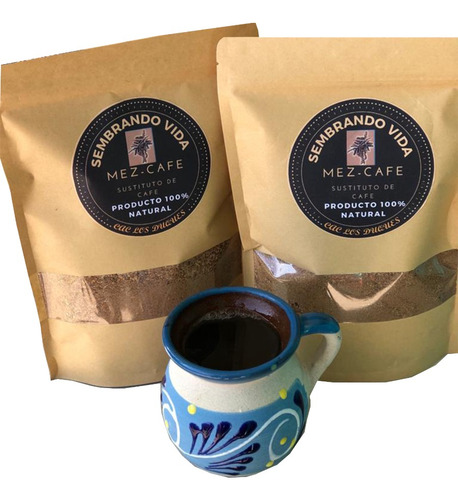 Café Molido De Mezquite /tostado Artesanal Vaina De Mezquite