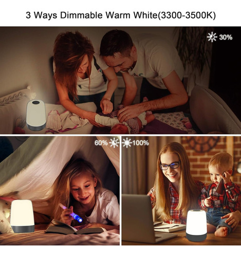Comoda Lampara Buro Con Reloj Luz Nocturna Bebe Infantil