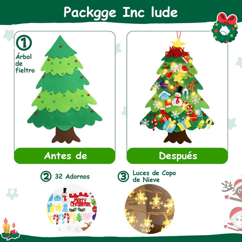 Árbol De Navidad De Fieltro, Árbol De Navidad De Fieltro P