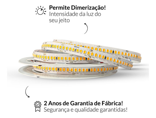 Fita Led Interna Risque Extreme 20w 5m 4000k 24v Ip20 Deluxe Luz Branco-frio Tensão de operação 20W/M