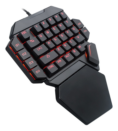 Teclado K50 Com Uma Mão, Mecânico, Com Fio, Rgb, Retroilumin