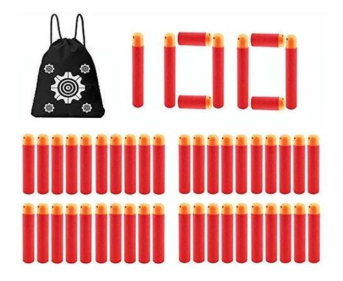 Tedkat 100pcs Dart Refill Pack With Storage Bag Compatible W