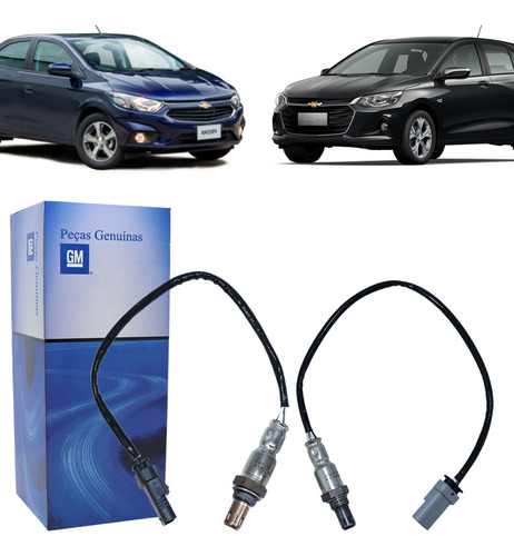 2x Sonda Lambda Pré E Pós Onix Prisma 1.0 1.4 2016 2017 2018