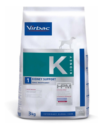 Virbac Veterinary Hpm Dog K Kidney Support 3 Kg