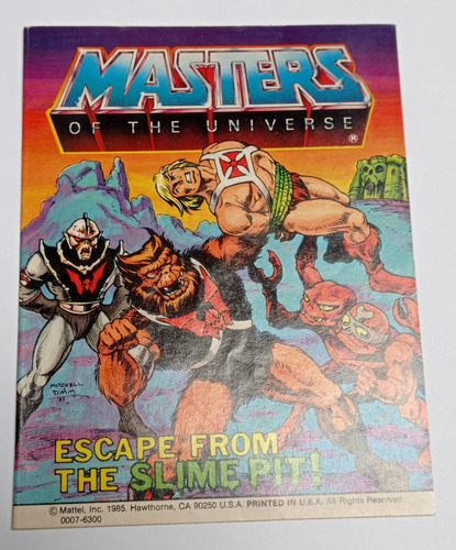 Escape From The Slime Pit 1985 Motu He-man Comic