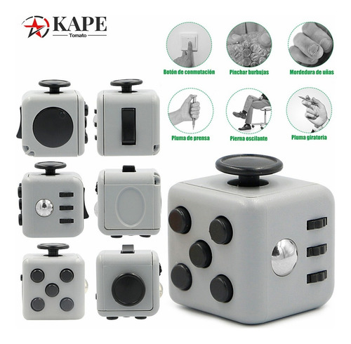 Fidget Cube - Juguete Antiestrés, 3 Unidades
